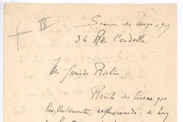 [Carta], 1901 may. 31 Génova, Italia <a> Rubén Darío