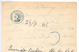 [Carta], 1909 jul. 29 Madrid, España <a> Rubén Darío