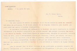 [Carta], 1914 mar. 2 Madrid, España <a> Rubén Darío