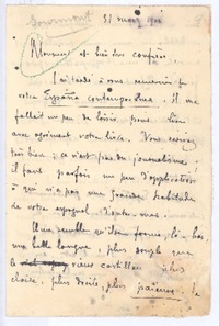 [Carta], 1901 may. 31 Francia <a> Rubén Darío