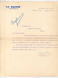 [Carta], 1908 jul. 15 Buenos Aires, Argentina <a> Rubén Darío