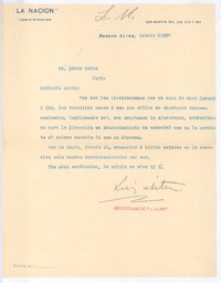 [Carta], 1907 ago. 5 Buenos Aires, Argentina <a> Rubén Darío