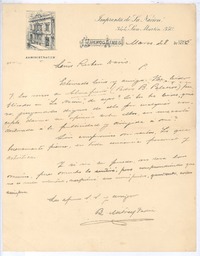 [Carta], 1895 mar. 28 Buenos Aires, Argentina <a> Rubén Darío