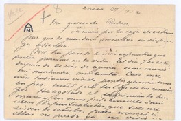 [Carta], 1912 ene. 27 Madrid, España <a> Rubén Darío