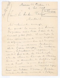[Carta], 1908 jul. 21 México <a> Rubén Darío