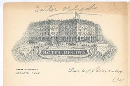 [Carta], 1901 dic. 12 Paris, Francia <a> Rubén Darío