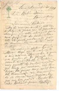 [Carta], 1894 nov. 30 Lima, Perú <a> Rubén Darío