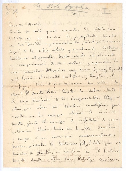 [Carta], c. 1906 España <a> Rubén Darío