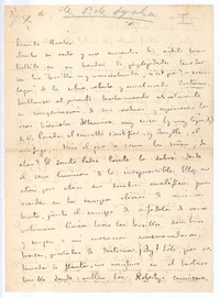 [Carta], c. 1906 España <a> Rubén Darío