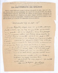 [Carta], 1916 sep. 14 Santander, España <a> Rafaela González