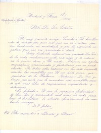 [Carta], 1916 mar. 18 Madrid, España <a> José Estrañi Grau