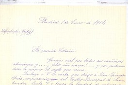 [Carta], 1914 ene. 1 Madrid, España <a> José Estrañi Grau