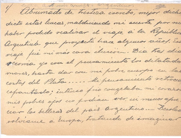[Carta], 1918 abr. 9 Madrid, España <a un amigo>