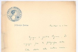 [Carta], 1900 oct. 26 Nápoles, Italia <a> Rubén Darío