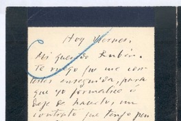 [Carta], c.1900 Madrid, España <a> Rubén Darío