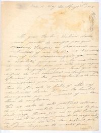 [Carta], 1908 Madrid, España <a> Rubén Darío