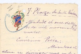 [Carta], 1904 ago. 11 Madrid, España <a> Rubén Darío