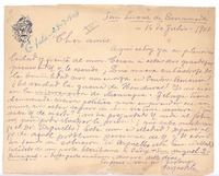 [Carta], 1908 jul. 12 San Lucas de Barrameda, España <a> Rubén Darío
