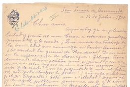 [Carta], 1908 jul. 12 San Lucas de Barrameda, España <a> Rubén Darío