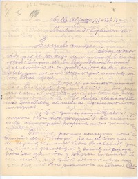 [Carta], 1908 sep. 30 Madrid, España <a> Rubén Darío