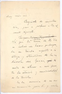 [Carta entre 1903 y 1909] Francia? <a una casa comercial>