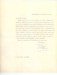 [Carta] 1970 nov. 23, Santiago, Chile [a] Alfonso Calderón