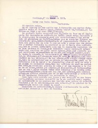 [Carta] 1921 feb. 1, Santiago, Chile [a] Pedro Prado