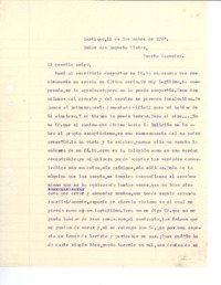 [Carta] 1924 nov. 11, Santiago, Chile [a] Augusto Winter