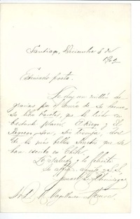 [Carta] 1902 dic. 8, Santiago, Chile [a] Manuel Magallanes Moure