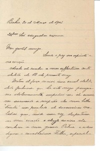 [Carta] 1903 mar. 30, Bahía, Brasil [a] Manuel Magallanes Moure