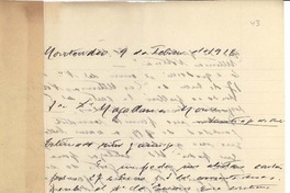 [Carta] 1914 feb. 9, Montevideo, Uruguay [a] Manuel Magallanes Moure
