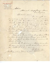 [Carta] 1910 feb. 15, Santiago, Chile [a] Manuel Magallanes Moure