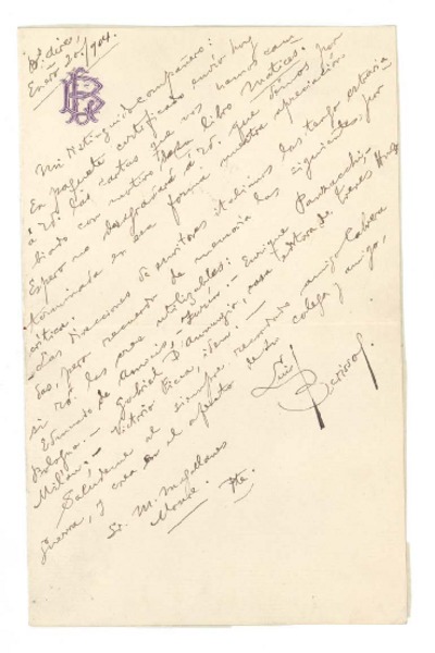 [Carta] 1904 ene. 20, Buenos Aires, Argentina [a] Manuel Magallanes Moure