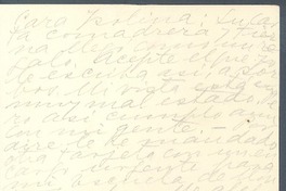 [Carta], 1945 dic. <a> Isolina Barraza