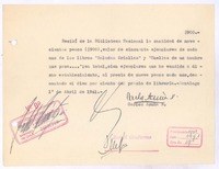 [Recibo de pago] 1941 abr. 1 Santiago, Chile <a> Biblioteca Nacional