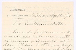 [Carta], 1876 ago. 8 Santiago, Chile <a> Guillermo Matta