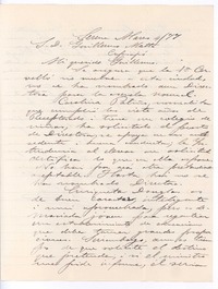 [Carta], 1877 mar. 4 Santiago, Chile <a> Guillermo Matta