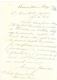 [Carta], 1916 may. 26 Buenos Aires, Argentina <a> Ernesto Guzmán