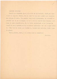 [Carta], c.1947 Santiago, Chile <a> Rafael Alberto Arrieta