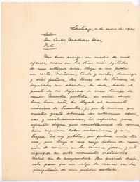 [Carta], 1924 ene. 4 Santiago, Chile <a> Carlos Malleciro Díaz