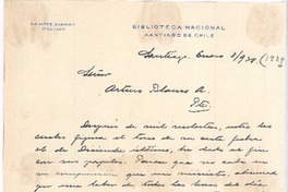 [Carta], 1928 ene. 3 Santiago, Chile <a> Arturo Blanco A.