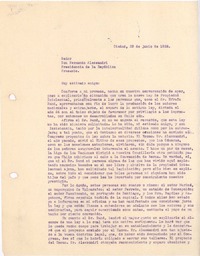 [Carta], 1925 jun. 23 Santiago, Chile <a> Fernando Alessandri Rodríguez
