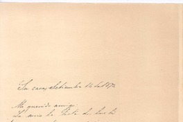 [Carta], 1874 sep. 14 Santiago, Chile <a> Biblioteca Nacional de Chile
