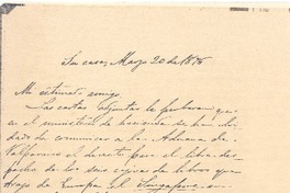 [Carta], 1876 mar. 20 Santiago, Chile <a>Biblioteca Nacional de Chile