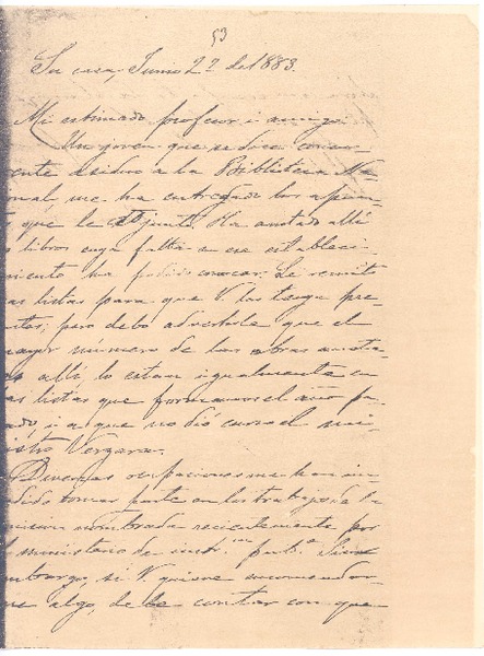 [Carta], 1883 jun. 22 Santiago, Chile <a>Biblioteca Nacional de Chile