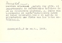 [Tarjeta], 1968 sep. 3 Concepción, Chile <a>Biblioteca Nacional de Chile