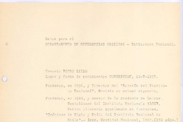 [Carta], 1966 Santiago, Chile <a> Biblioteca Nacional de Chile