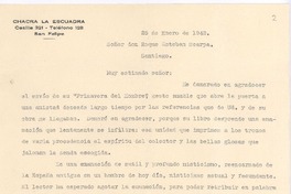 [Carta], 1942 ene. 25 Santiago, Chile <a> Roque Esteban Scarpa