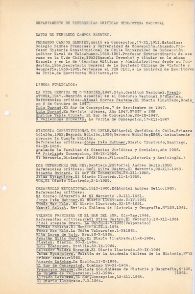 [Carta], 1968 oct. 22 Santiago, Chile <a> Biblioteca Nacional de Chile