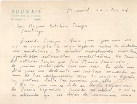 [Carta], 1948 feb. 10 Madrid, España <a> Roque Esteban Scarpa.